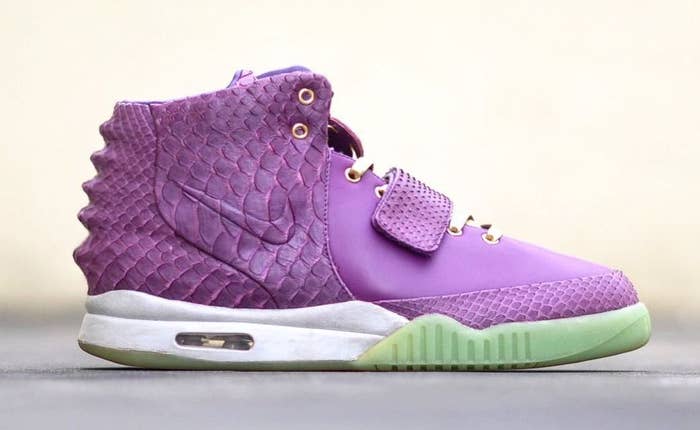 Nike Air Yeezy 2 Purple Lakers Custom by The Remade Side