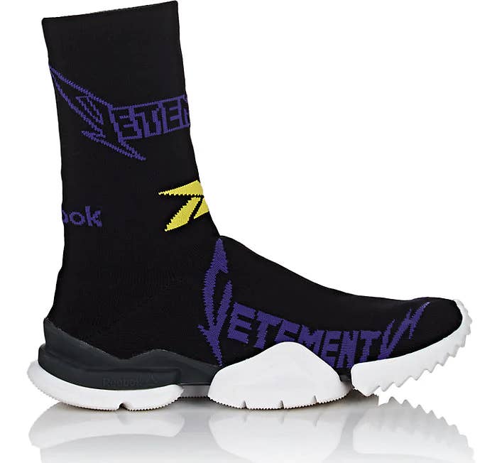 Vetements x Reebok Sock Runner 'Black/Yellow/Purple'