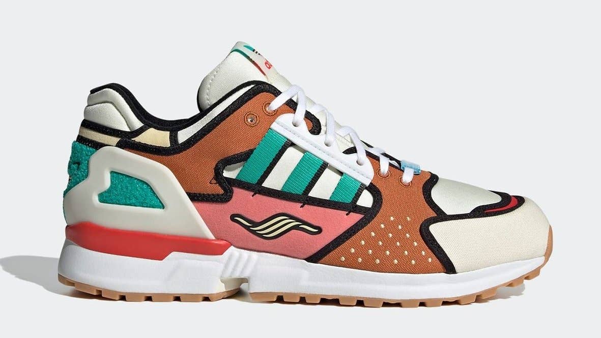 The Simpsons x Adidas ZX 10000 'Krusty Burger' H05783 Lateral