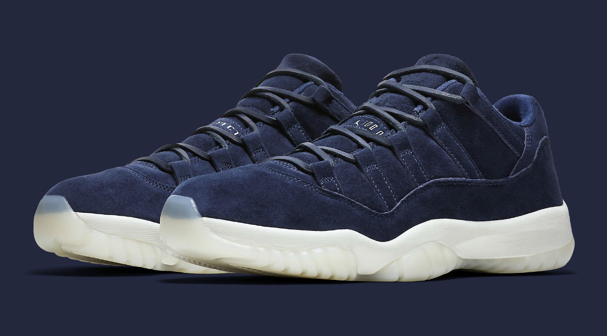 Jordan 11 cheap low blue suede