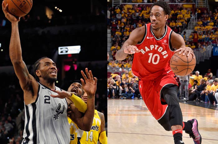 Kawhi Leonard and DeMar DeRozan