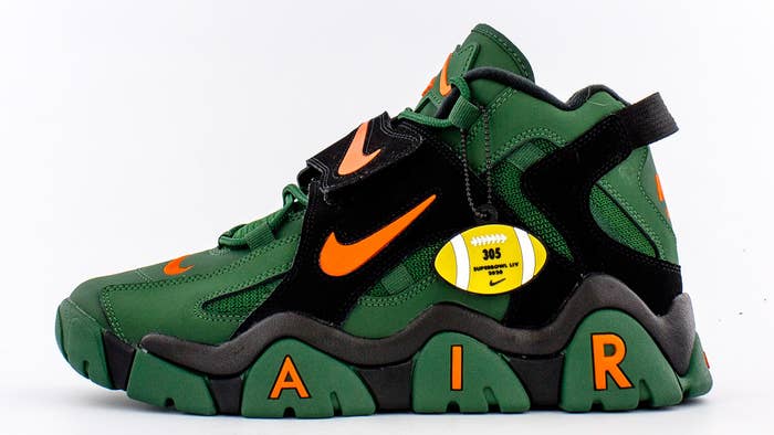 nike air barrage mid super bowl 54 ct8453 300 lateral