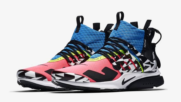 Acronym x Nike Air Presto Mid &#x27;Racer Pink/Photo Blue/Black/White&#x27; (Pair)