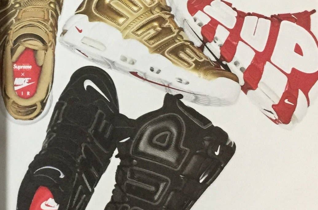 Supreme x Nike Air More Uptempo Shoes Master (3)