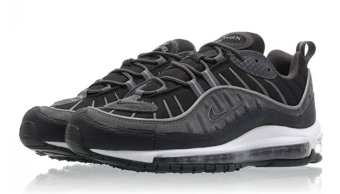 Nike Air Max 98 &#x27;Black/Anthracite Dark Grey White&#x27; AO9380 001 (Pair 2)