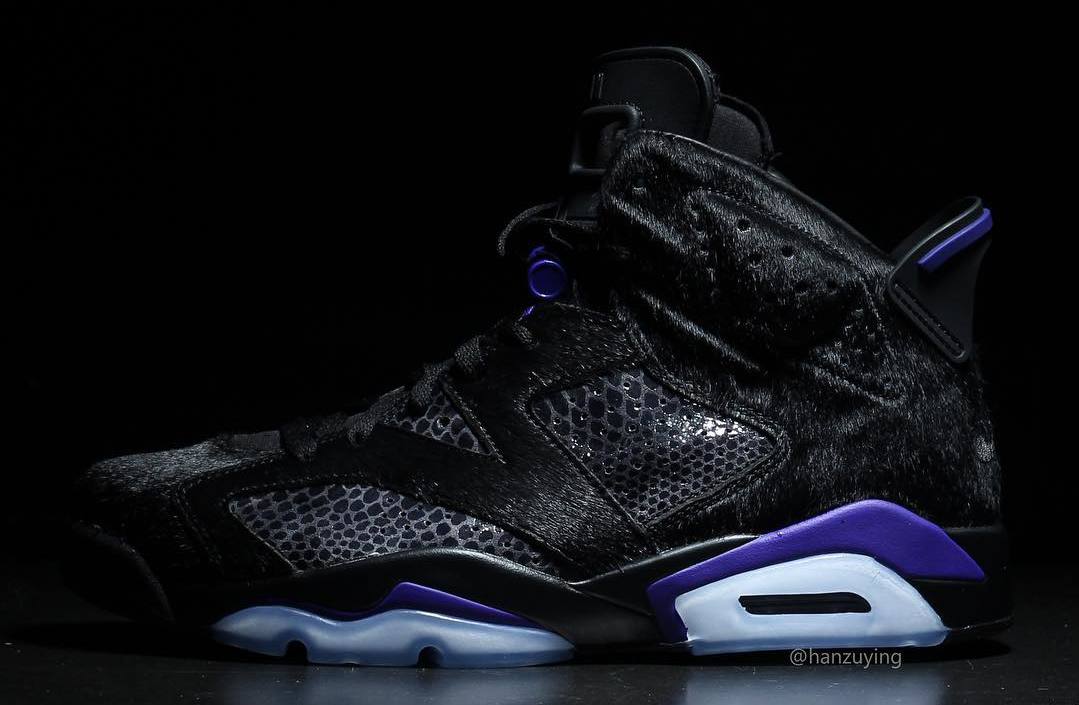 Jordan 6 purple and sale black