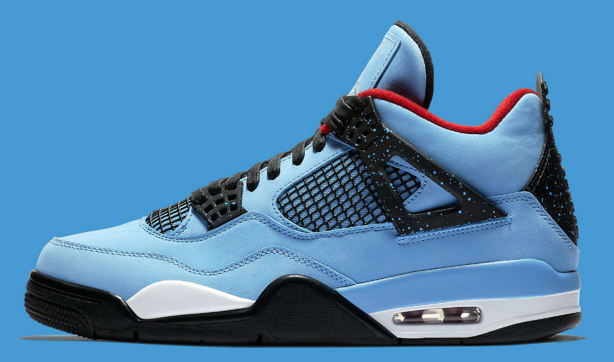 Travis Scott x Air Jordan 4 IV Oilers Release Date 308497 406 Profile