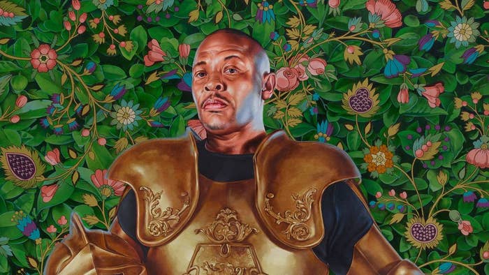 Kehinde Wiley&#x27;s contribution to Interscope&#x27;s 30th Anniversary event.