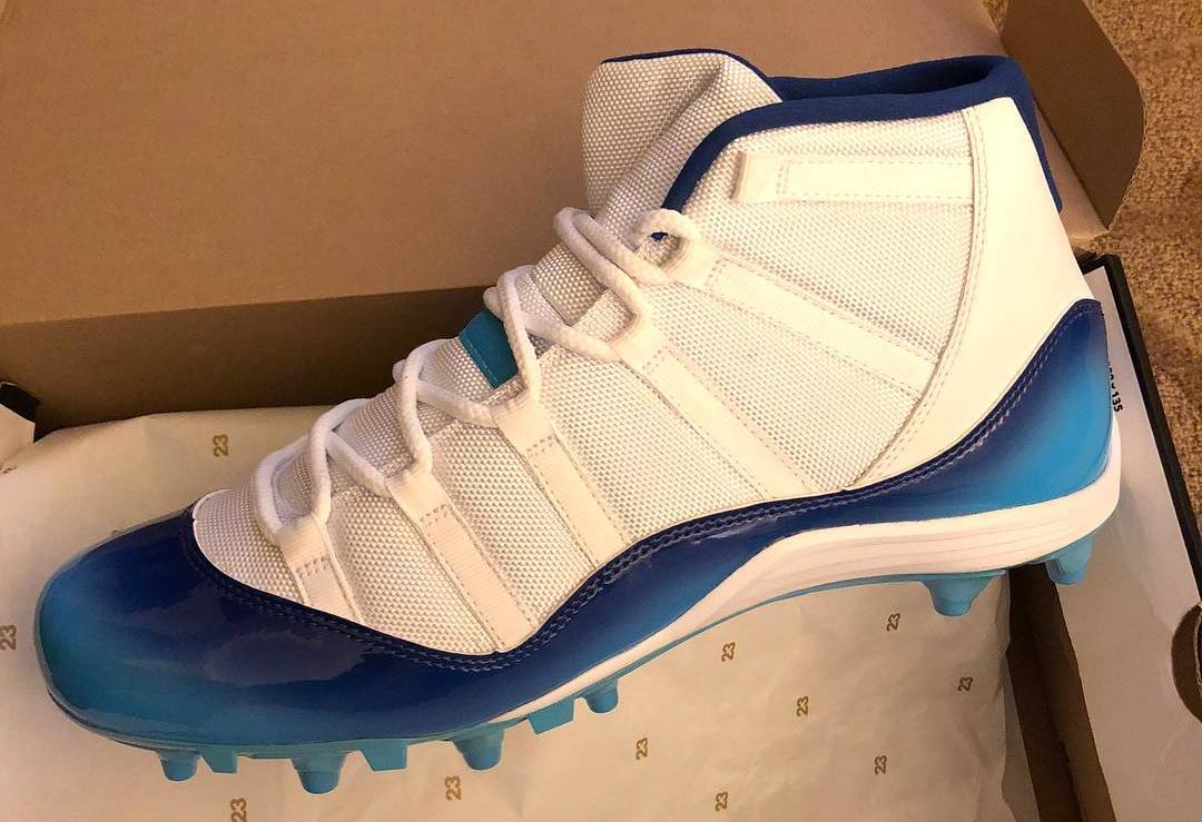 Jordan 11 hot sale cleats