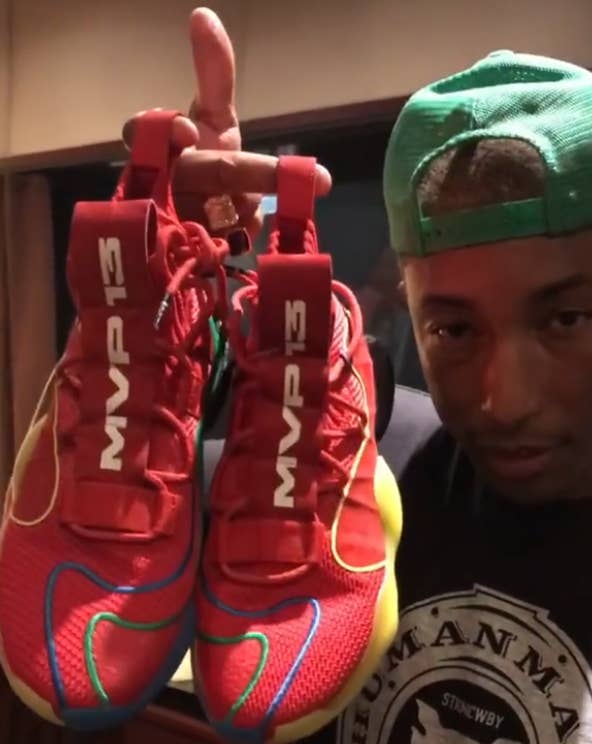 Pharrell Williams x Adidas BYW James Harden MVP (Close Up)