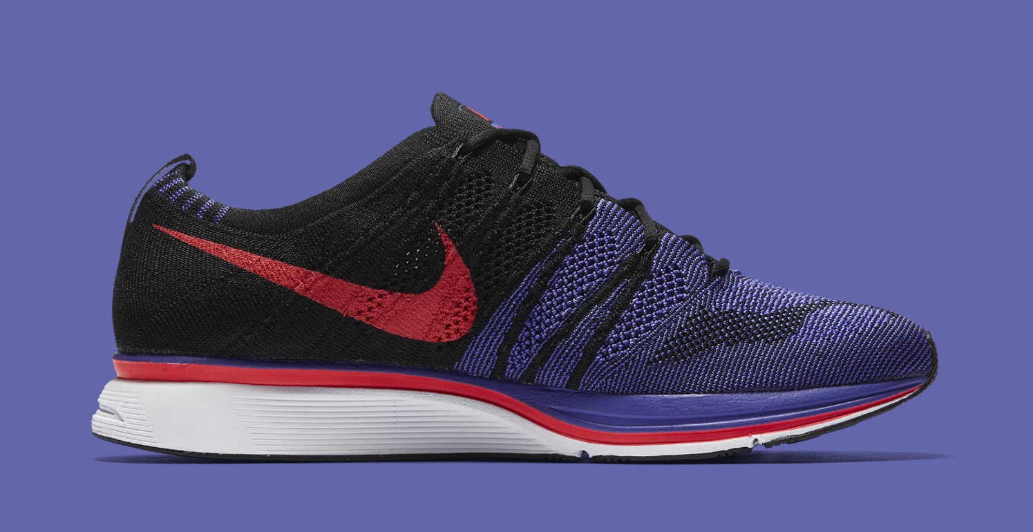 Nike Flyknit Trainer &#x27;Siren Red/Persian Violet&#x27; AH8396 003 (Lateral)