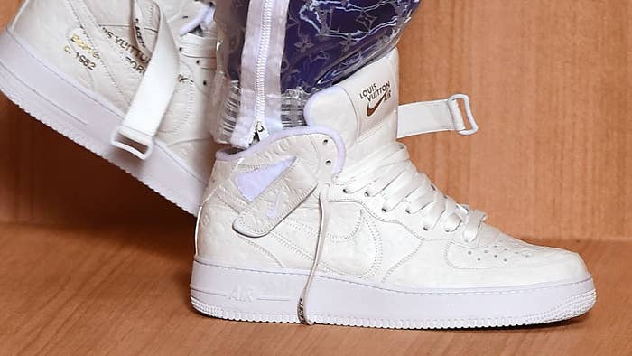 Your first look at the Louis Vuitton x Nike Air Force 1 retail