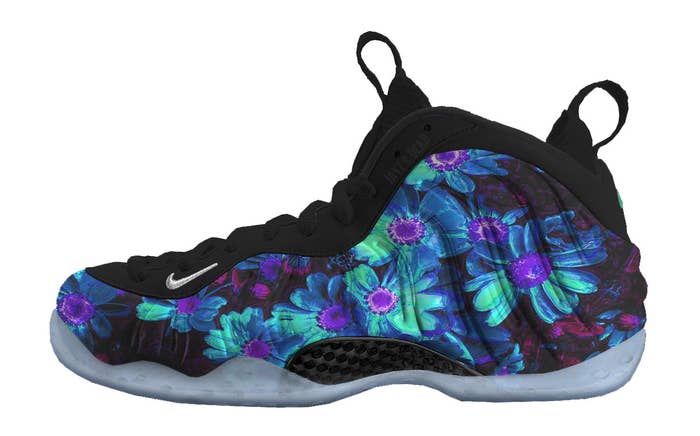 Nike Air Foamposite One &#x27;Floral&#x27; Mock Up