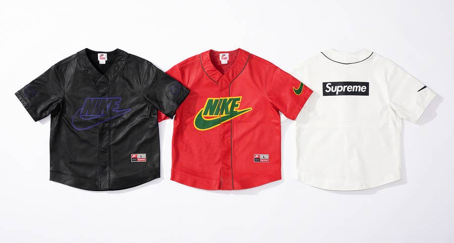 Nike and Supreme Link Up for Three Fire Football Shirts as Part of