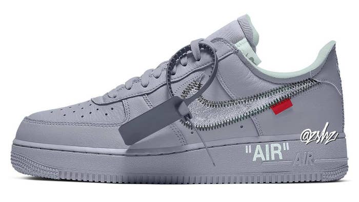 Off White x Nike Air Force 1 Low &#x27;Grey&#x27; France Exclusive