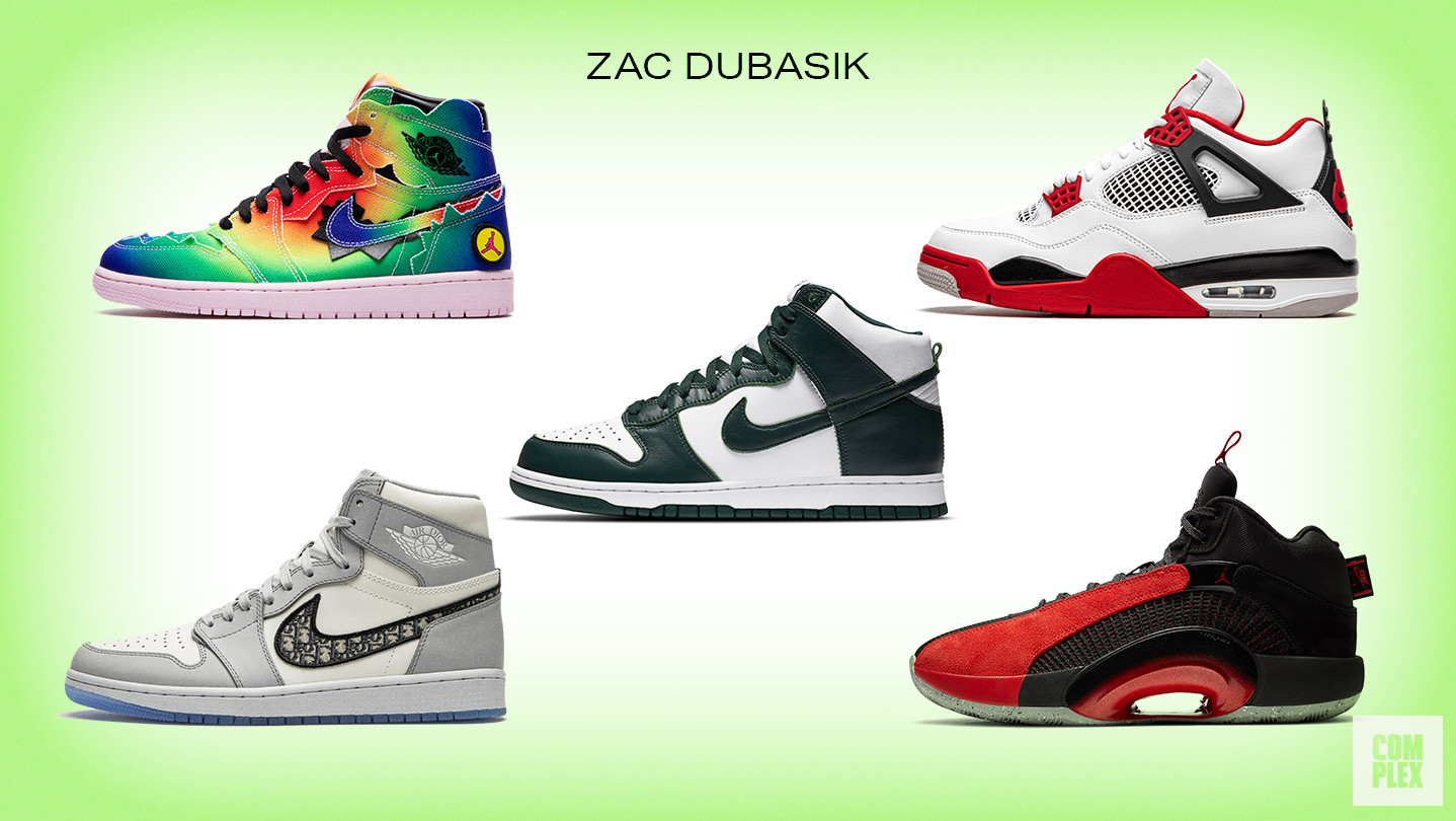 Zac Dubasik 2020 Favorite Sneakers