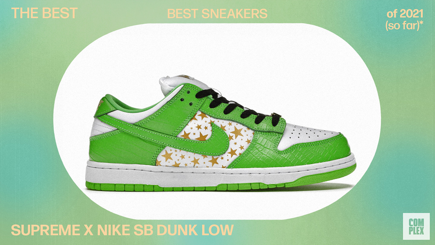 Supreme x Nike SB Dunk Low Best Sneakers of 2021 (So Far)