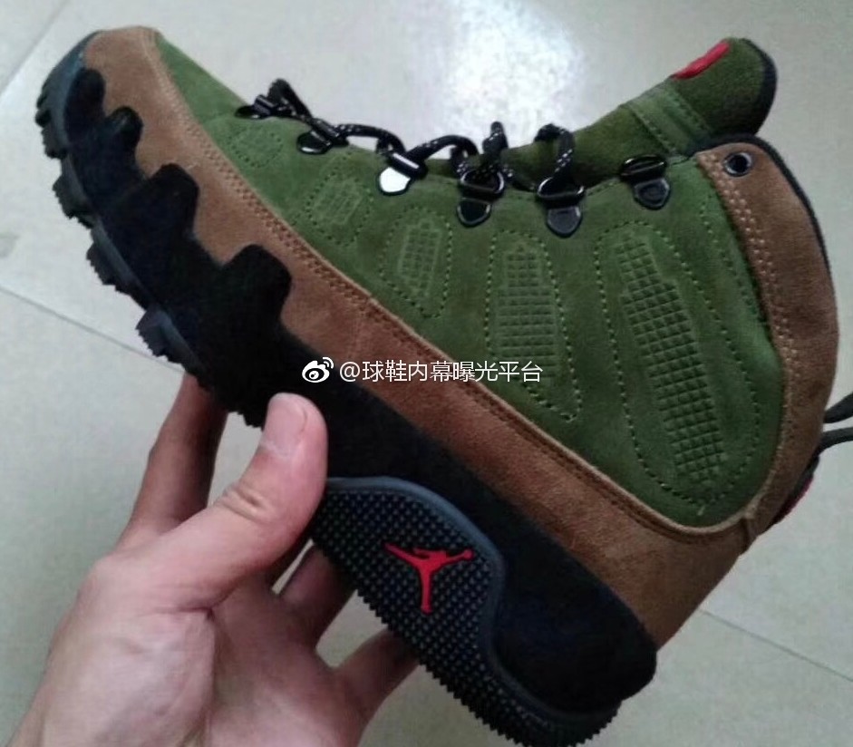 Jordan 9 hot sale boots olive