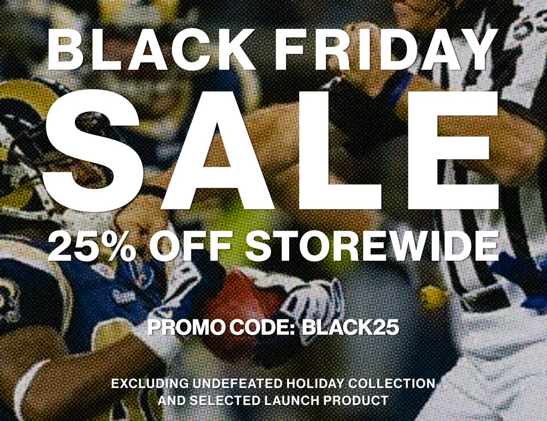 Undefeated 2022 Black Friday Banner