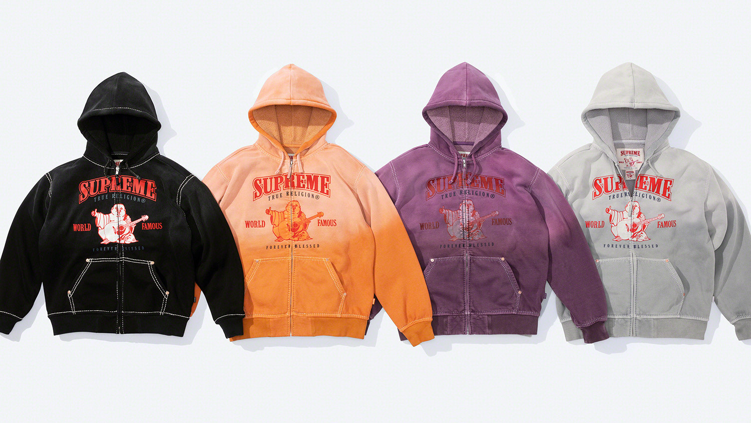 Old store supreme hoodies