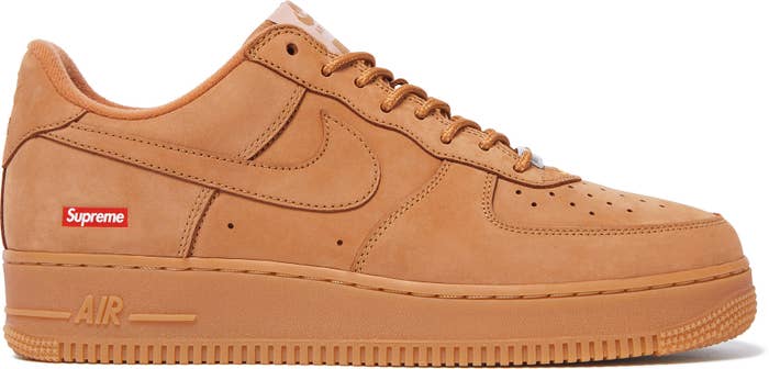 Supreme x Nike Air Force 1 Low &#x27;Flax&#x27; Lateral