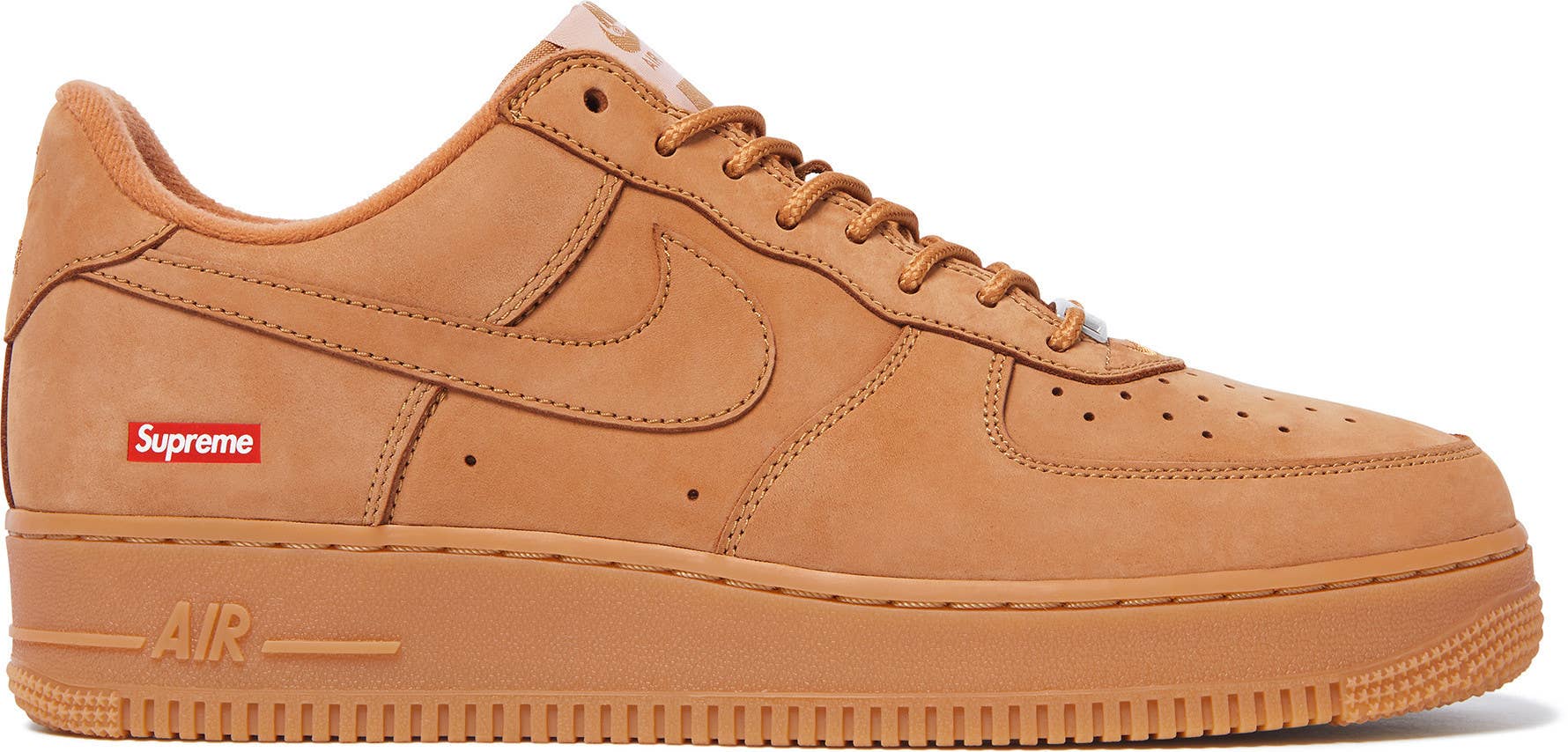 Supreme x Nike Air Force 1 Low 'Flax' Lateral