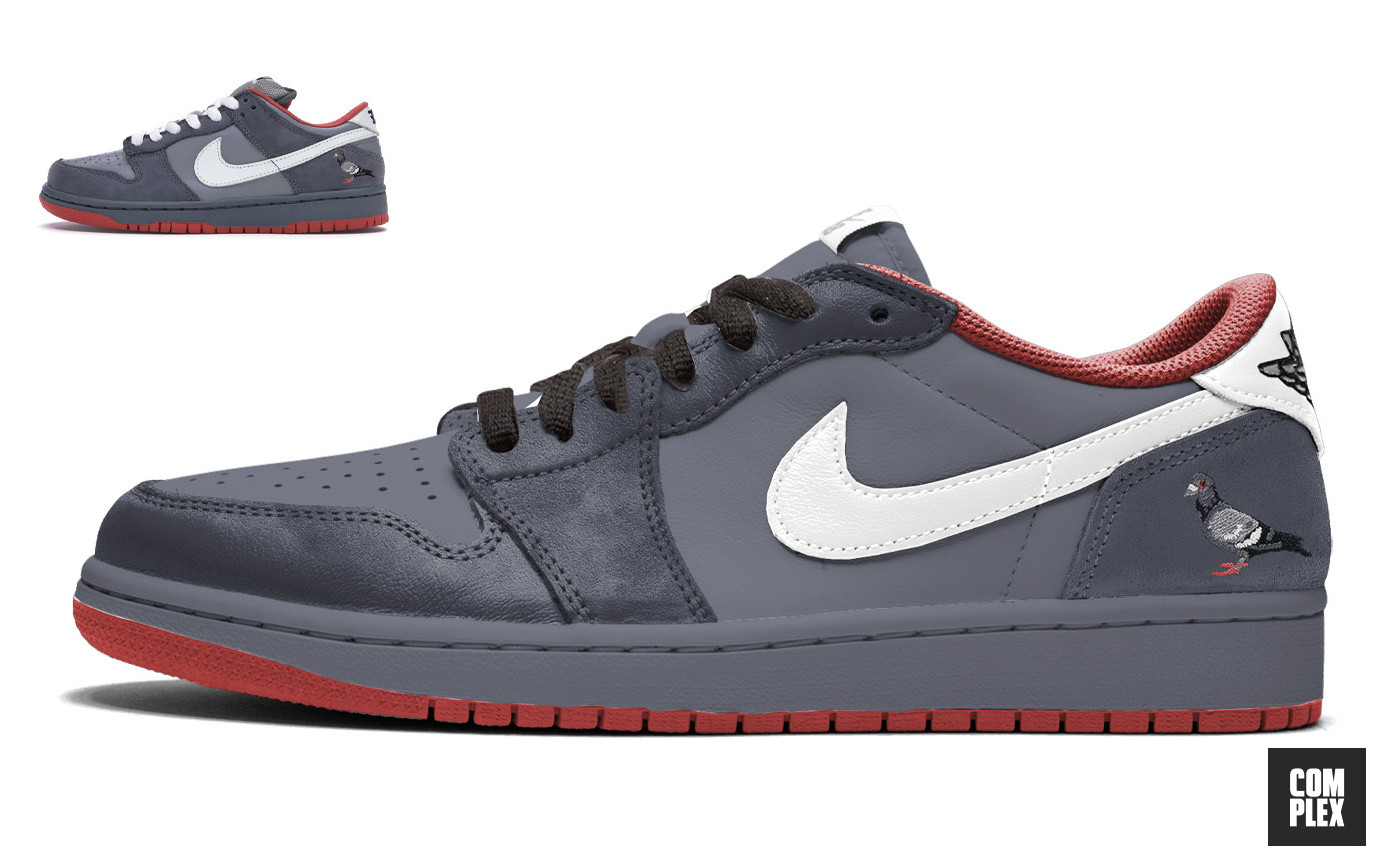 Nike SB x Air Jordan 1 Low &#x27;Pigeon&#x27;