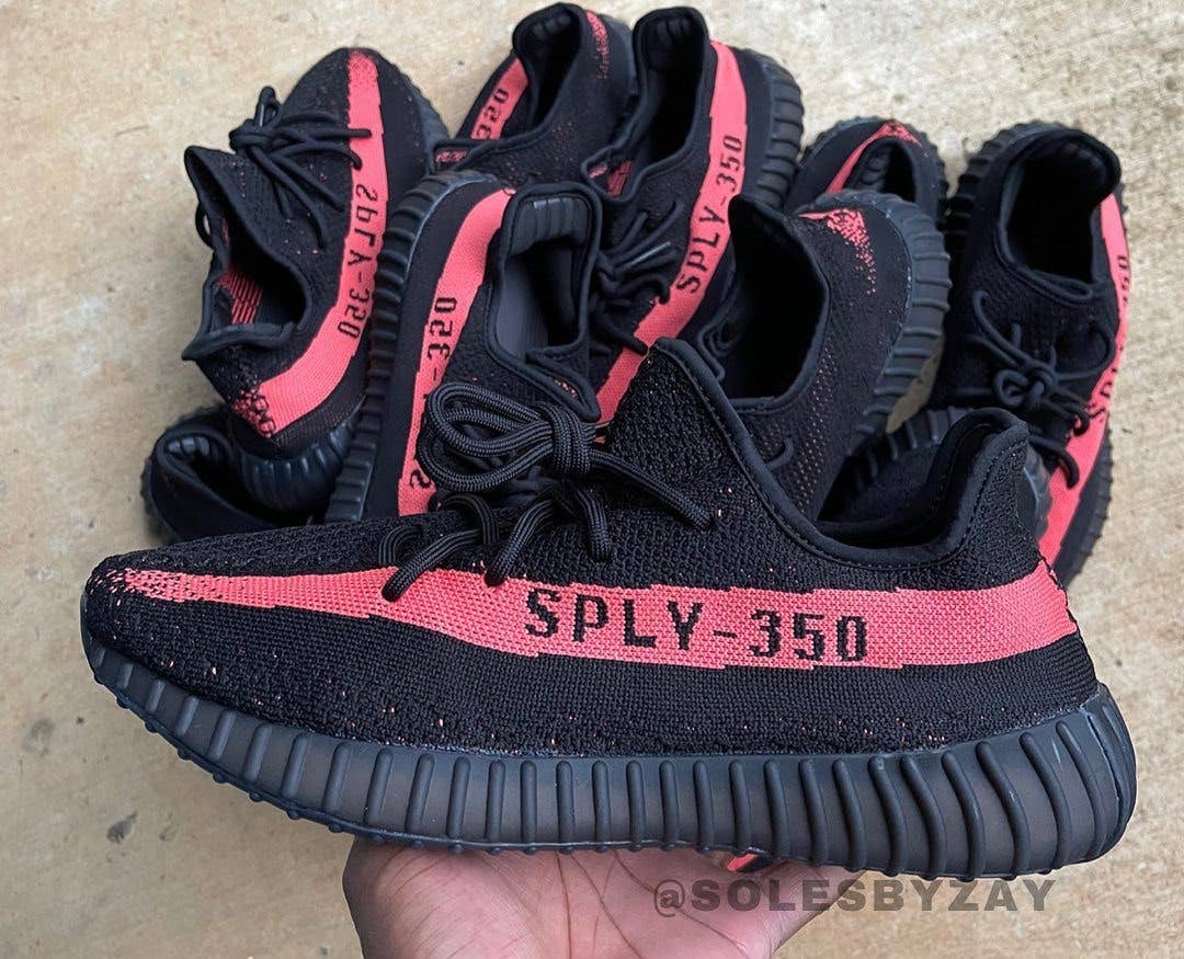Adidas Yeezy Boost 350 V2 'Core Red/Core Black' BY9612 Lateral