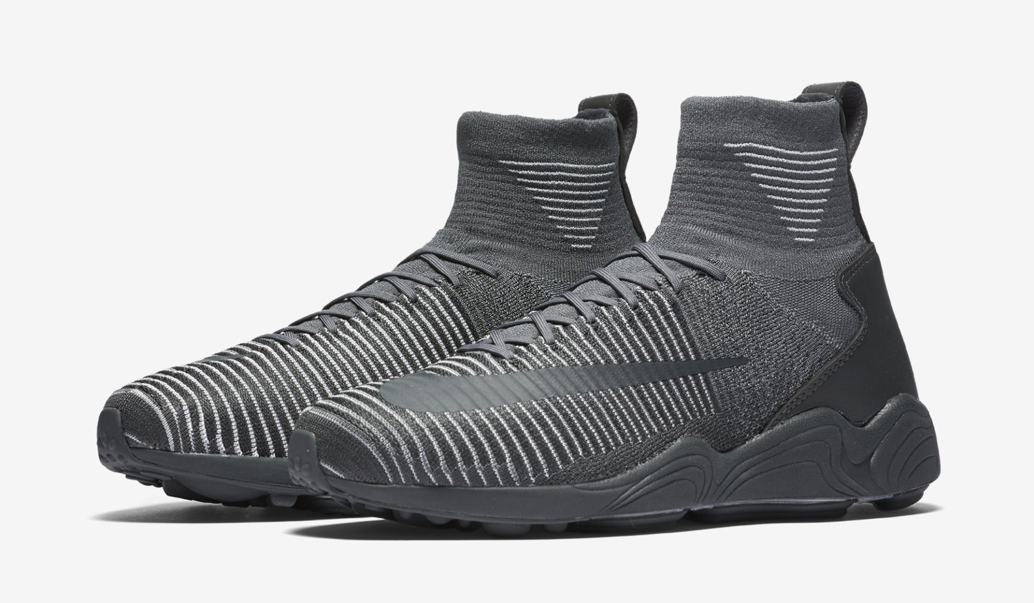 Nike zoom 2025 mercurial flyknit grey