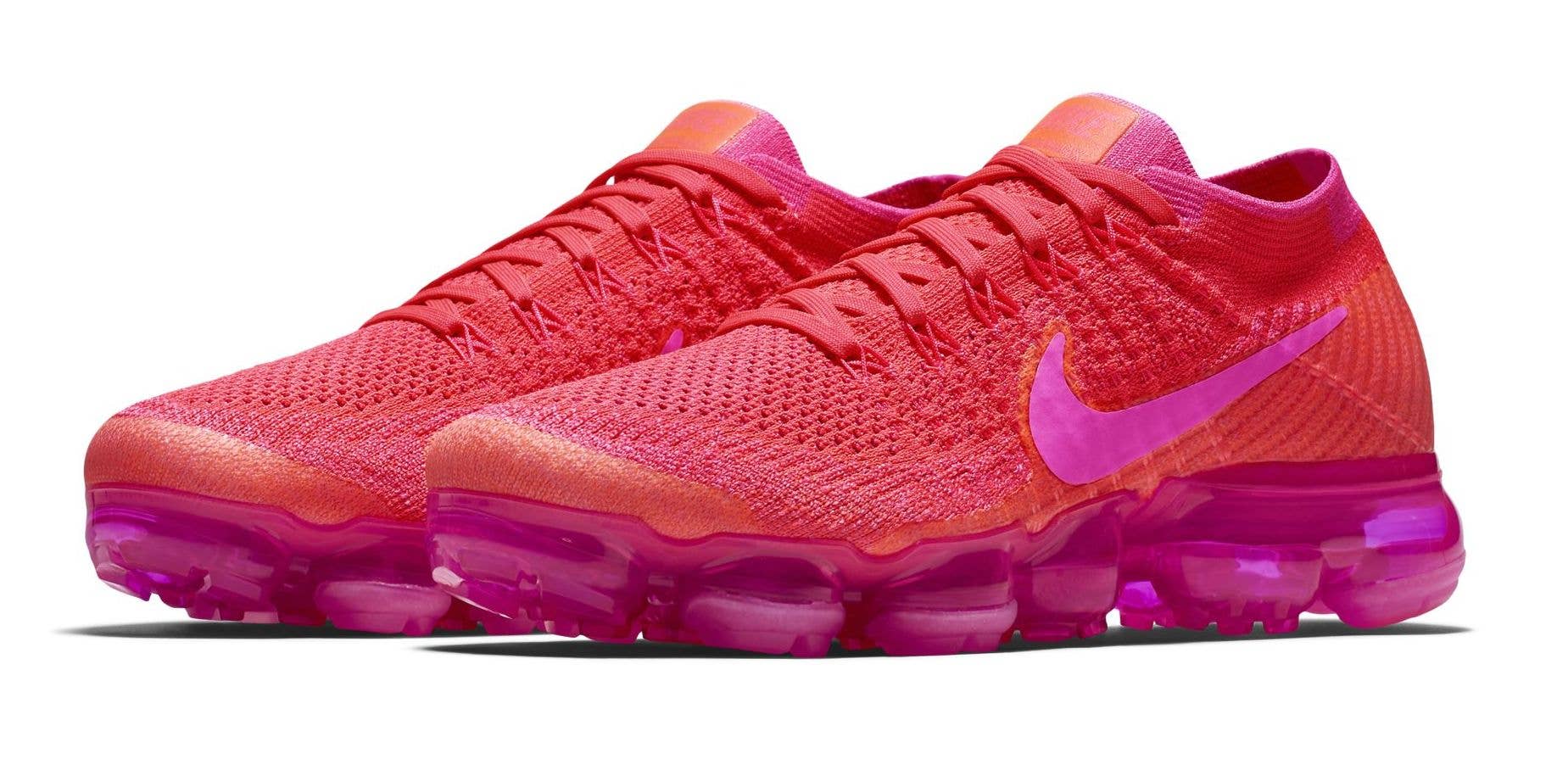 Nike Air Vapormax WMNS Bright Crimson/Hot Pink (Pair)
