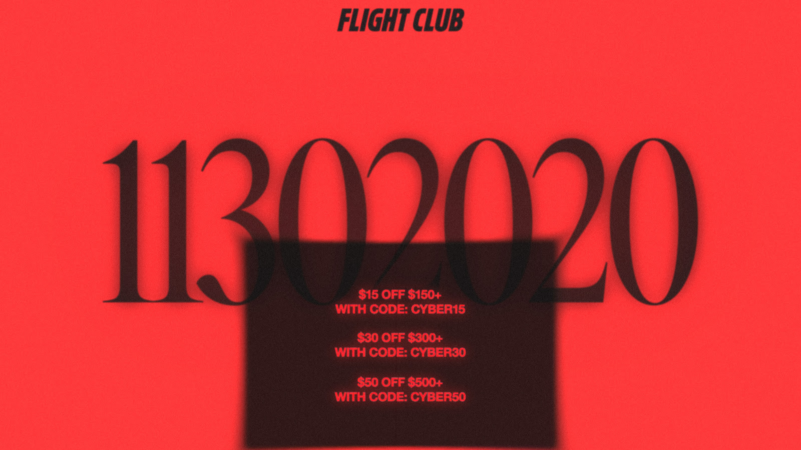 Flight Club 2020 Cyber Monday Sale