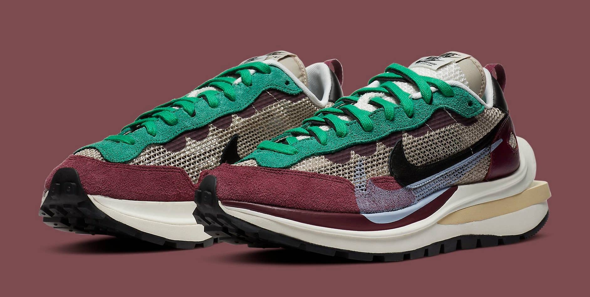 kennis Keel uit Two Sacai x Nike VaporWaffle Styles Are Releasing This Month | Complex