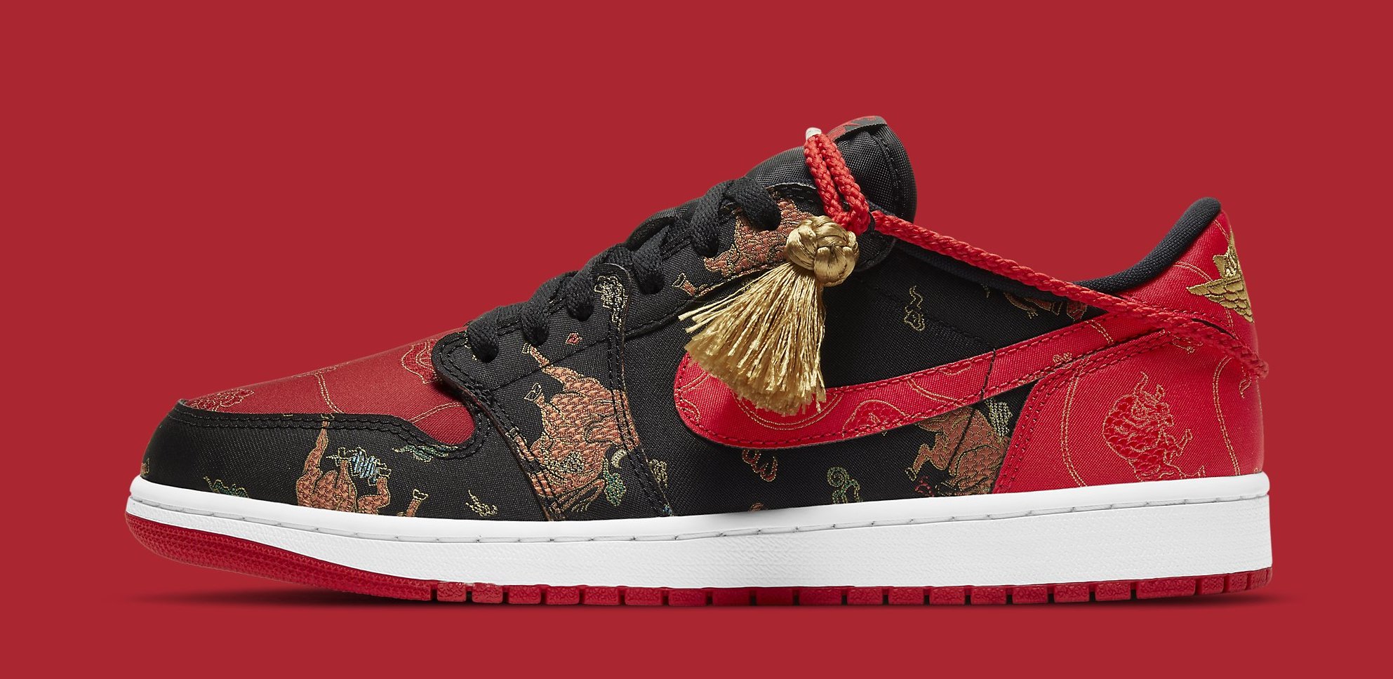 Air Jordan 1 Retro Low OG &#x27;Chinese New Year&#x27; DD2233 001 Lateral