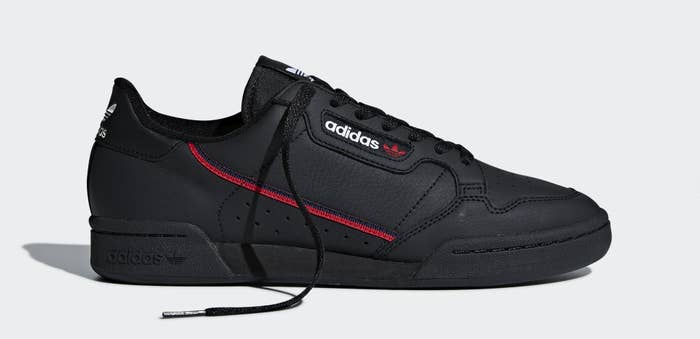 Adidas Continental 80 Rascal &#x27;Black&#x27; B41672 (Unlaced)