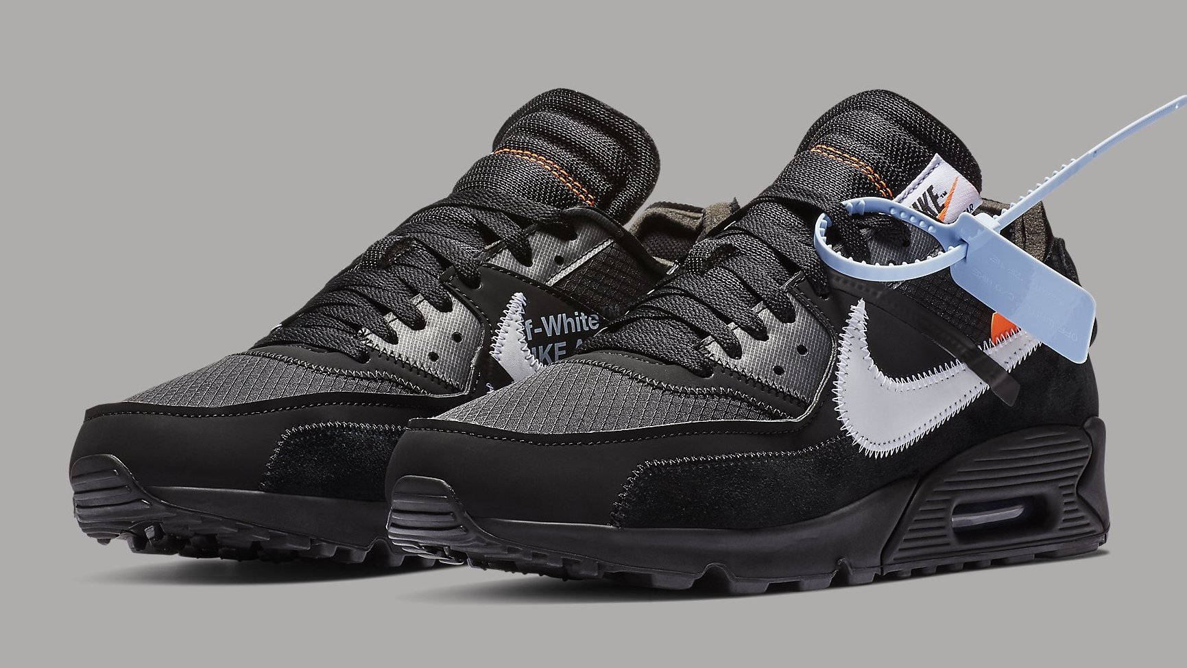 Virgil Abloh's Black Off-White x Nike Air Max 90s Pushed