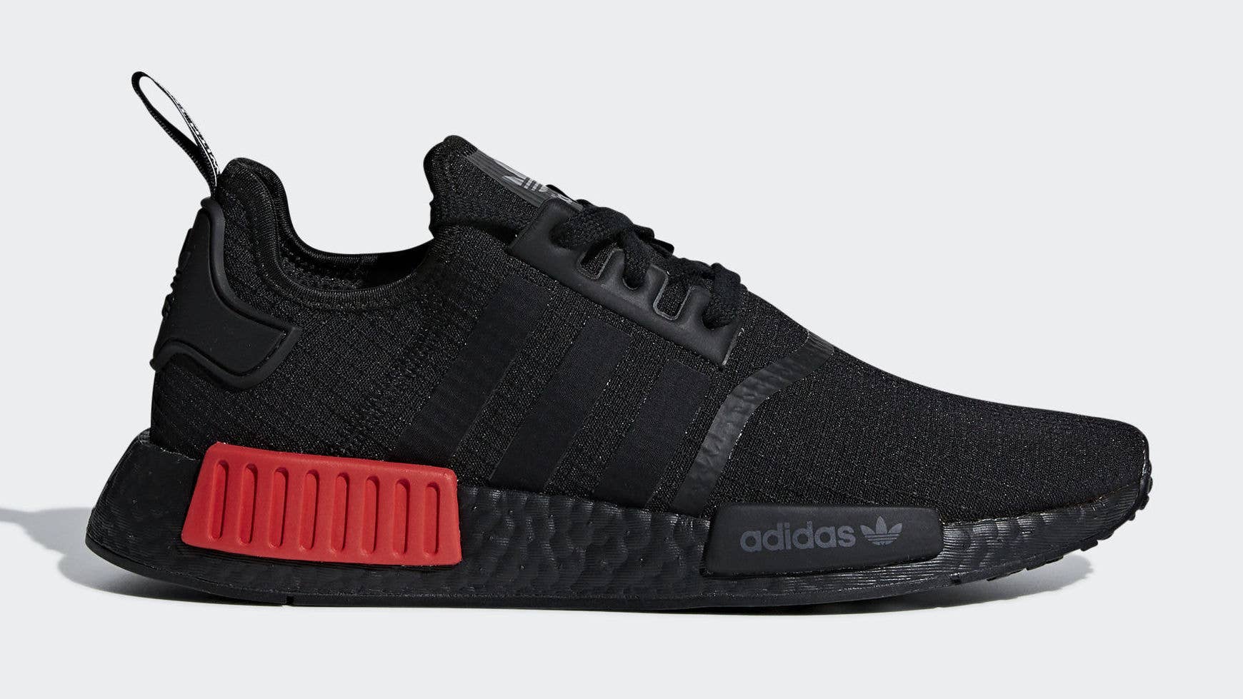 The Adidas NMD_R1 Is in 'Bred' Colorway Complex
