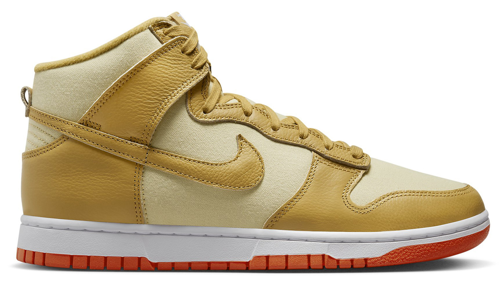 Nike Dunk High Wheat Gold Safety Orange DV7215-700