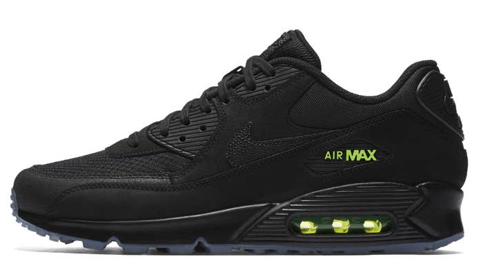 Nike Air Max 90 &#x27;Black/Volt&#x27; AQ6101 001 (Lateral)