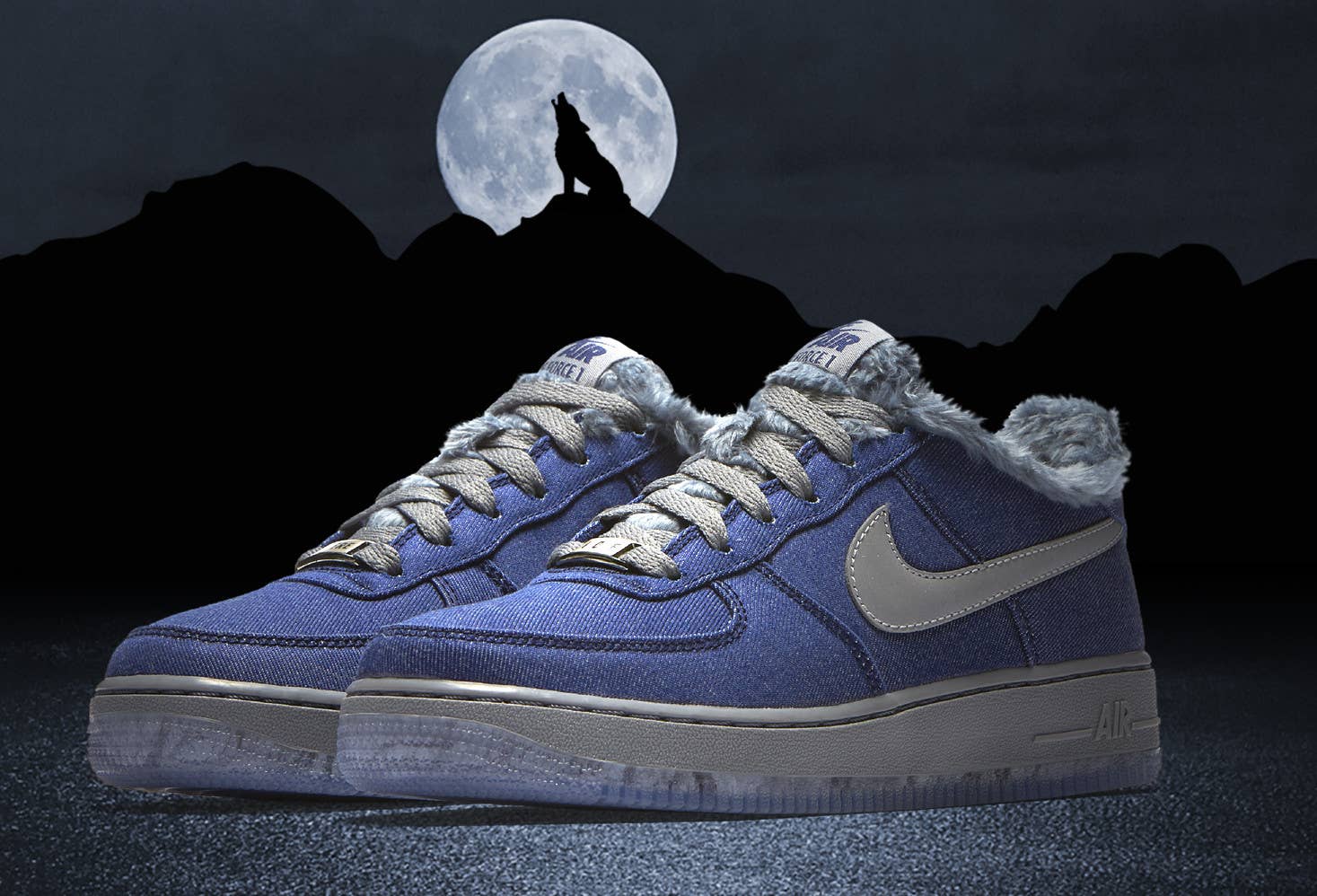 Nike Air Force 1 GS 'Full Moon' (Pair)