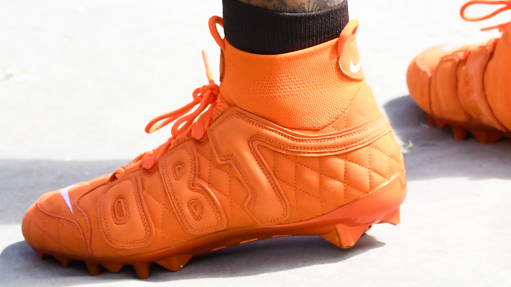 Odell Beckham Jr. Nike Vapor Untouchable Pro 3 Orange Don C