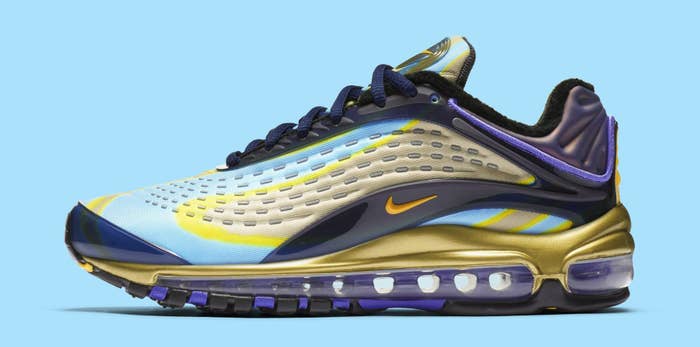 Nike Air Max Deluxe &#x27;Midnight Navy/Laser Orange&#x27; AQ1272 400 (Lateral)