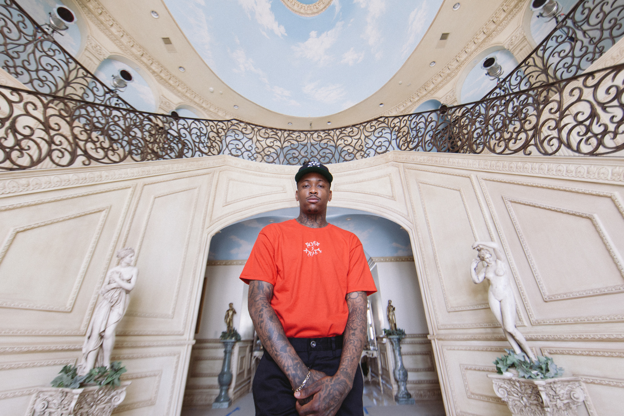 YG Models His New Collection With L.A. Streetwear Brand Born x