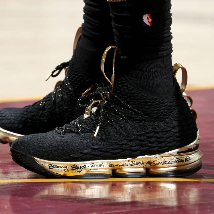 SoleWatch: Championship Gold Nike LeBron 15s for the NBA Finals