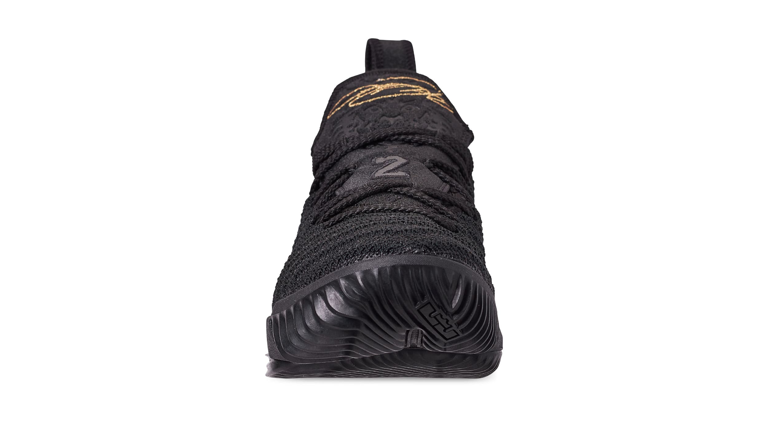 Nike LeBron 16 &#x27;I&#x27;m King&#x27; Black/Metallic Gold-Black AQ2465-007 (Front)