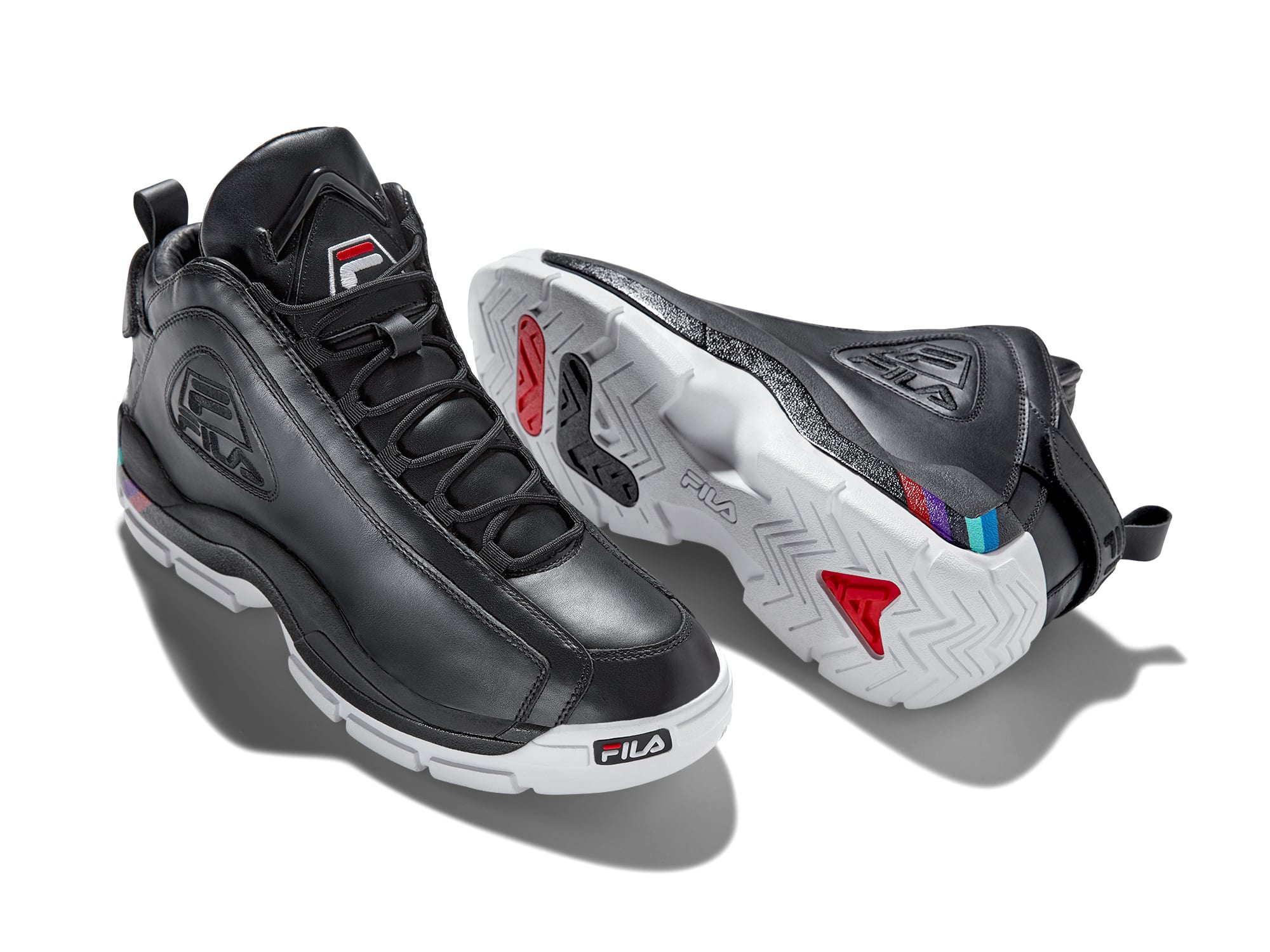 Fila Grant Hill 2 Hall of Fame &#x27;Black&#x27; (Lateral and Sole)