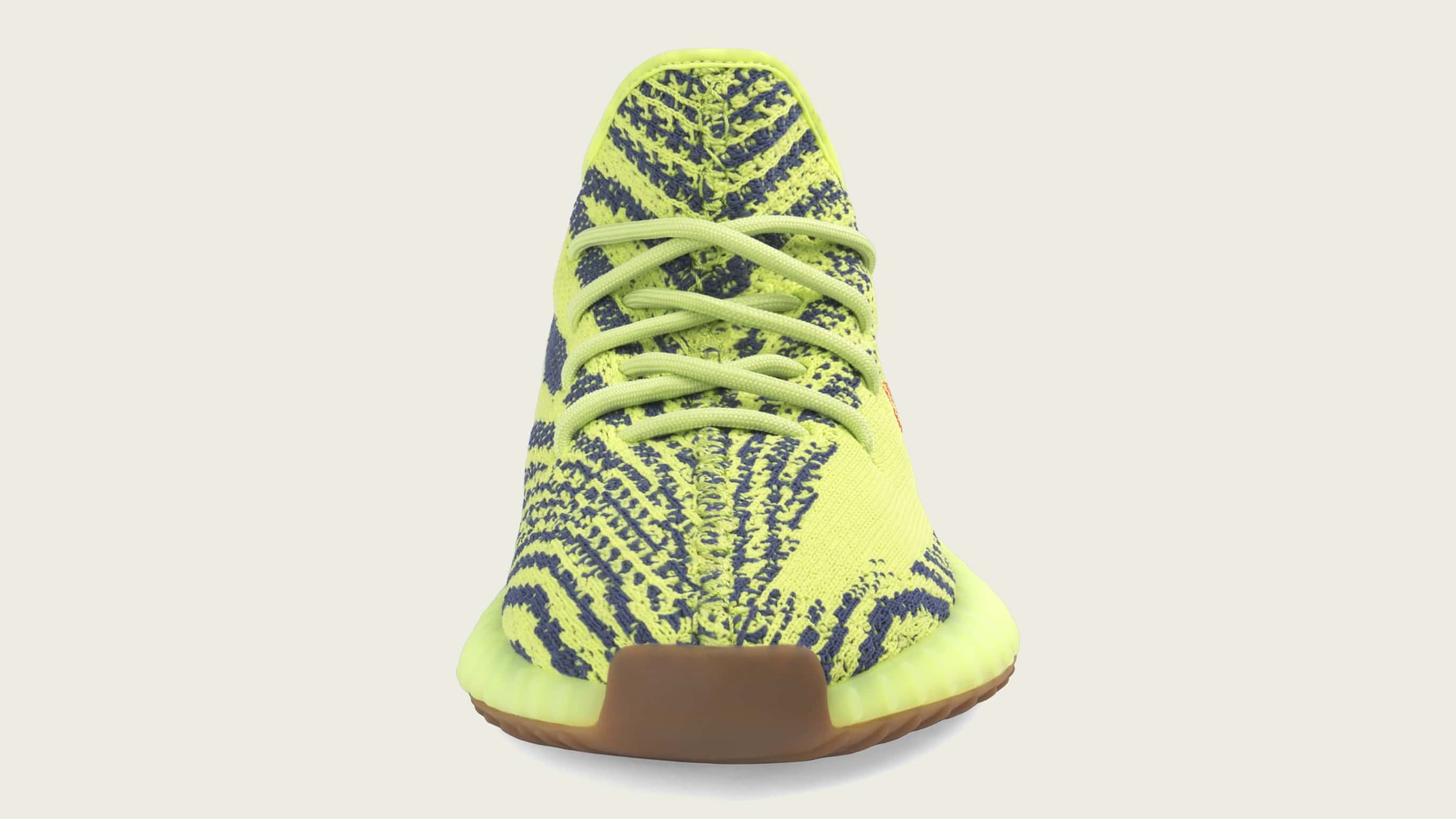 Adidas Yeezy Boost 350 V2 &#x27;Semi Frozen Yellow&#x27; B37572 (Front)