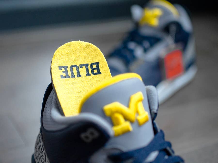 Detailed Look at Michigan s Air Jordan 3 PEs Complex