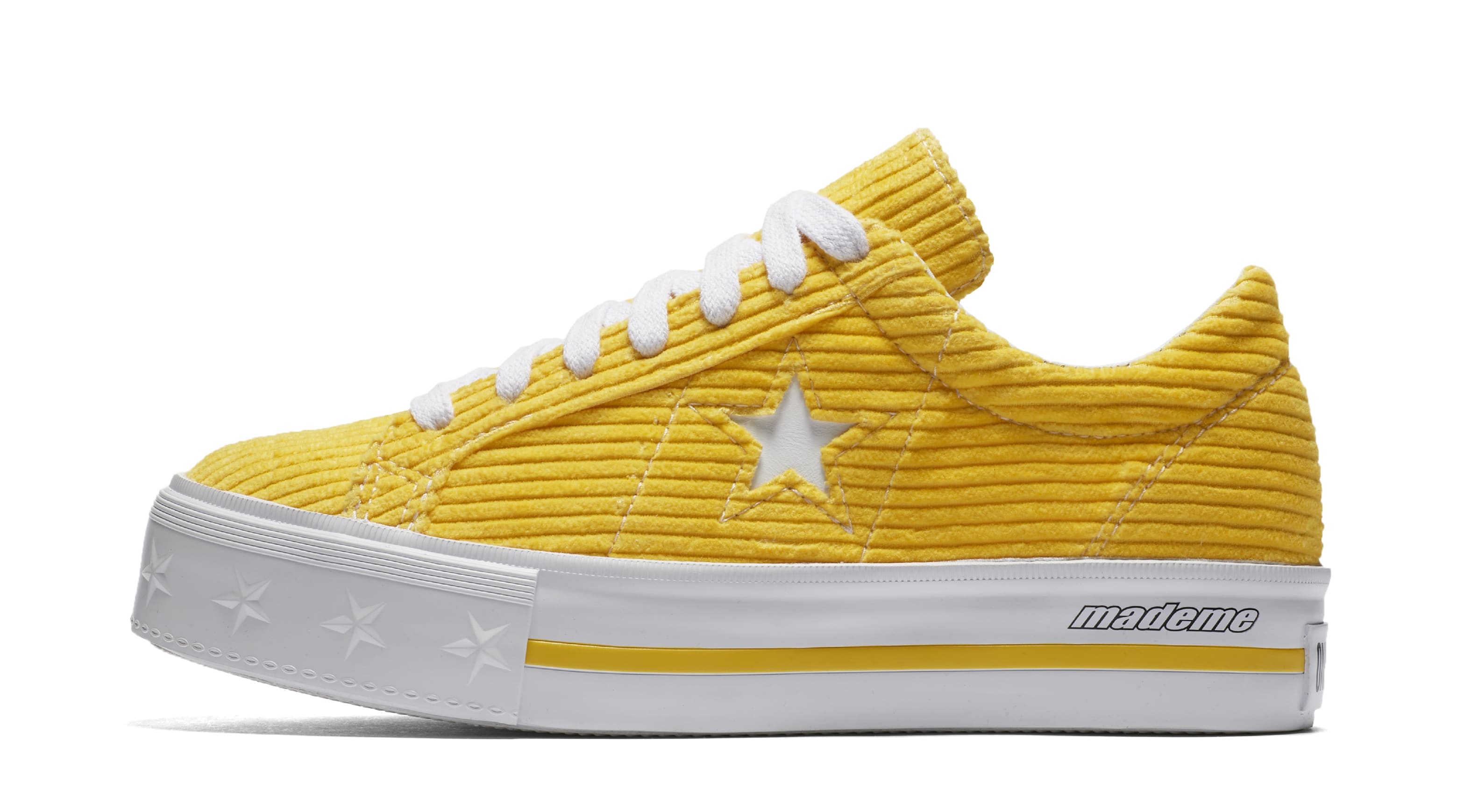 Mademe x Converse One Star &#x27;Vibrant Yellow&#x27; (Lateral)