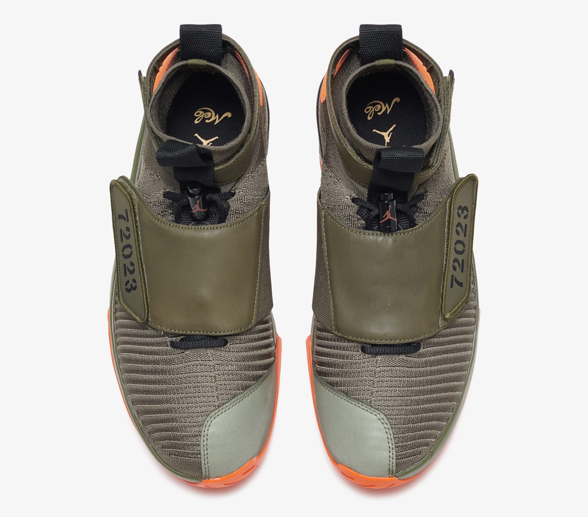 Air Jordan 20 Flyknit &#x27;Melo/Olive/Orange&#x27; (Top)