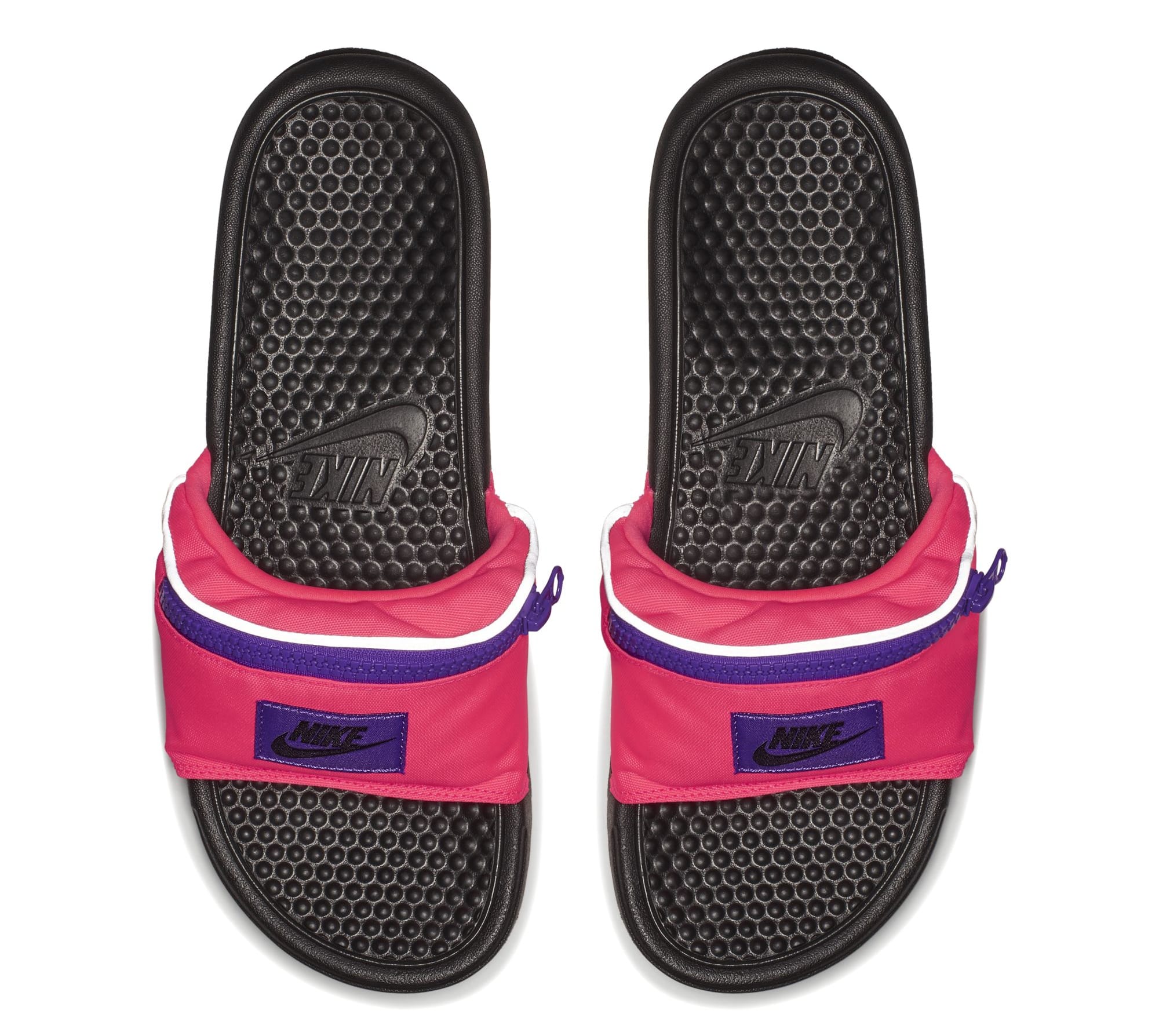 Nike Benassi JDI &#x27;Fanny Pack&#x27; Black/Pink (Top)
